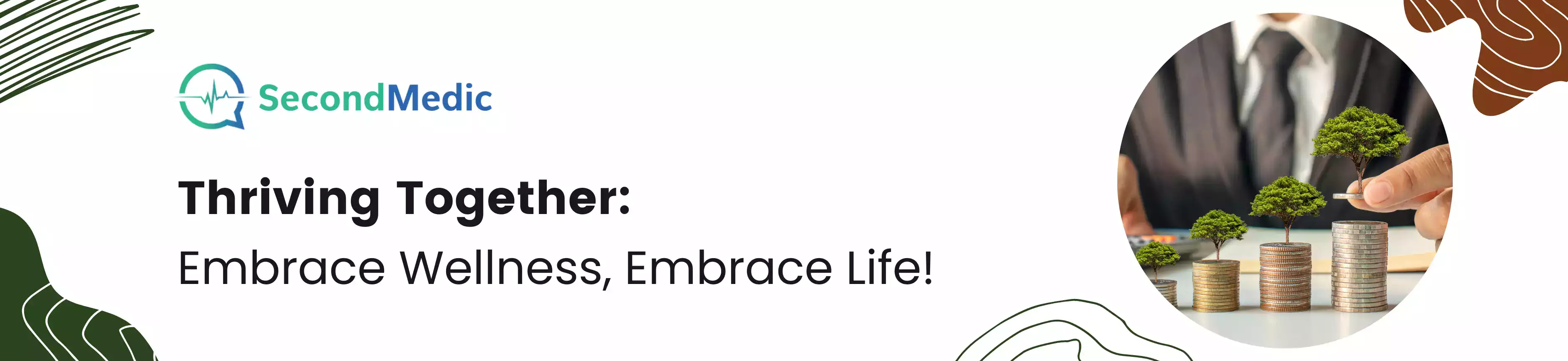 A banner displaying the message 'Financial wellness service to uplift employee spirits.' This suggests the availability of a service aimed at improving the financial well-being of employees, boosting morale.