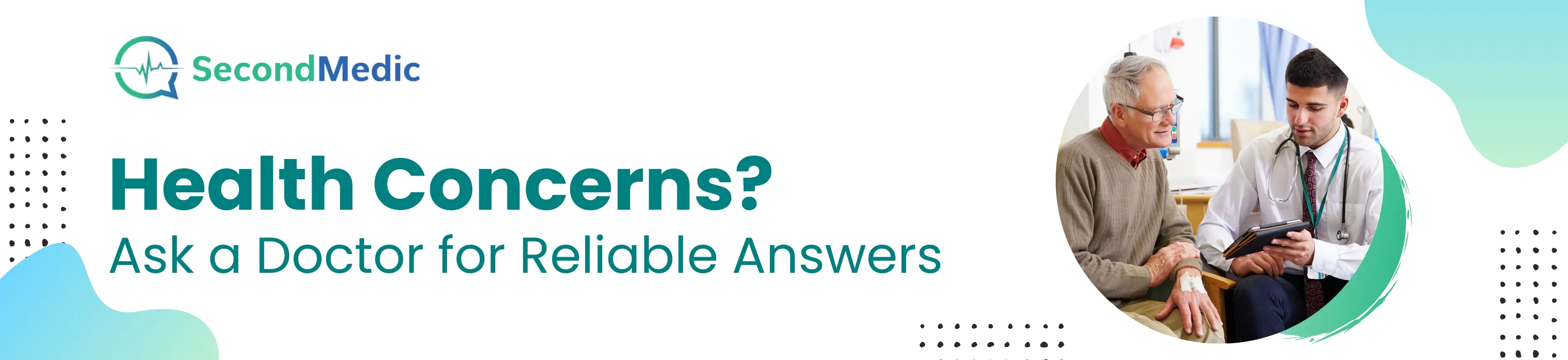 A banner stating 'Doctor consultation service available for reliable answers. Ask our doctors anything.' This suggests that the image promotes the availability of doctor consultation services for obtaining trustworthy medical advice.