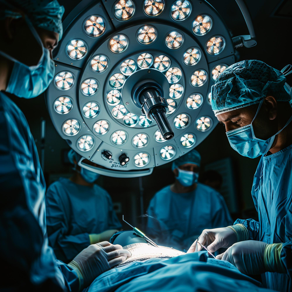 Experienced surgeons in operation theatre
