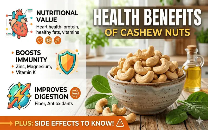 Health Benefits of Eating Cashew Nuts