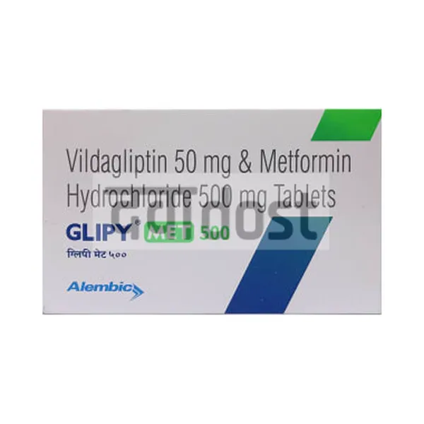 Glipy Met 500mg/50mg Tablet 15s