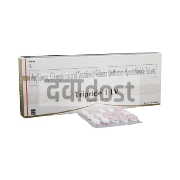 Tripride 1mg/500mg/0.2mg LV Tablet SR 15s