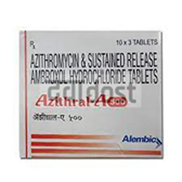 Azithral A 500 Tablet SR 3s