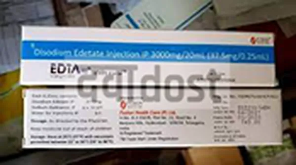 Edta 37.5mg injection 0.25ml