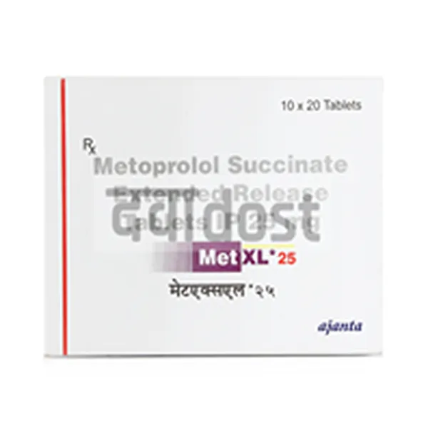 Met XL 25mg Tablet ER 20s