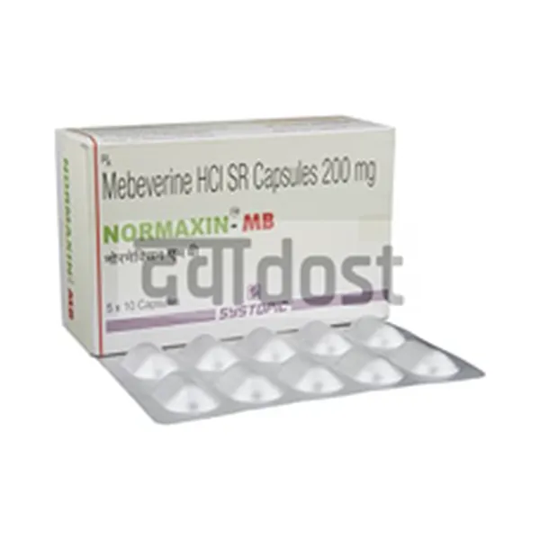 Normaxin MB 200mg Capsule SR 10s