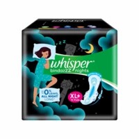 Whisper Bindazzz Nights Xl Plus - 15 Pads