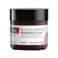 Swisse Blood Orange Brightening Clay Mask For Glowing Skin & Even Skin Tone 70g