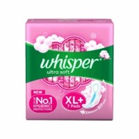 Whisper Ultra Soft  Sanitary Pads  Pack Of 7 (xl Plus)