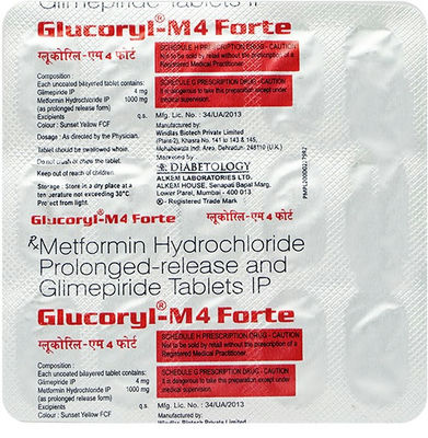 GLUCORYL-M4 FORTE 15TAB