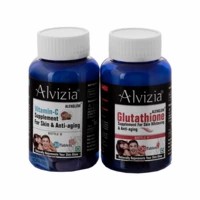 Alvizia Alenglow Premium L-glutathione 500mg And Vitamin C Kit Tablets Bottle Of 60