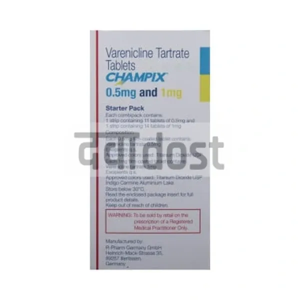 Champix 0.5mg and 1mg Tablet Starter Pack