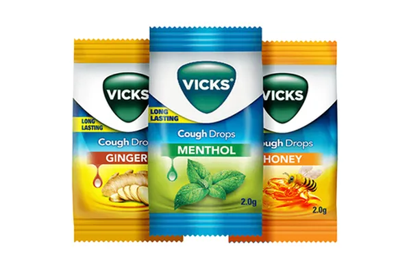 VICKS COUGH DROPS 125`S