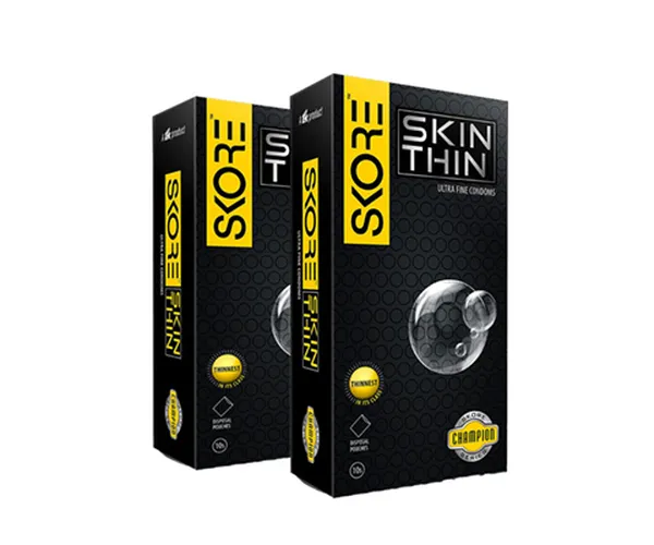 Skore Ultra Fine Condoms (Skin Thin) 10N (Pack of 2)