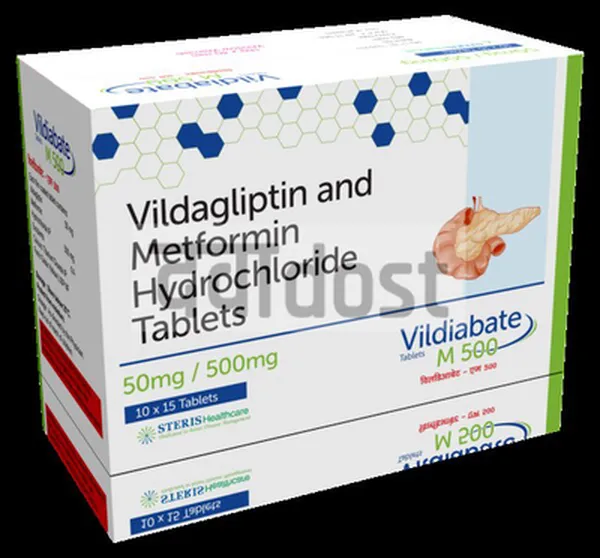 VILDIABATE M 500MG/50MG TABLET