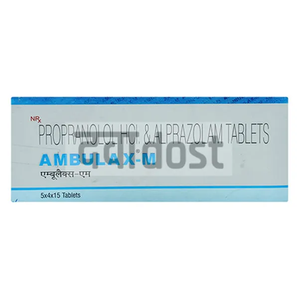 AMBULAX M 0.25MG/10MG TABLET