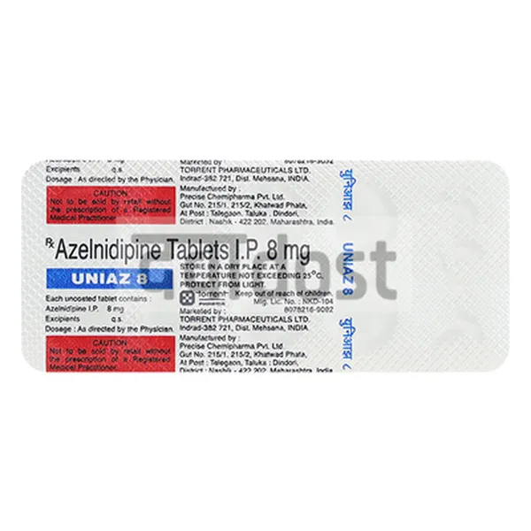 Uniaz 8mg Tablet 10s