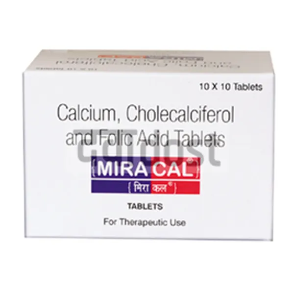 Miracal 250mg/100IU/50mcg Tablet 10s