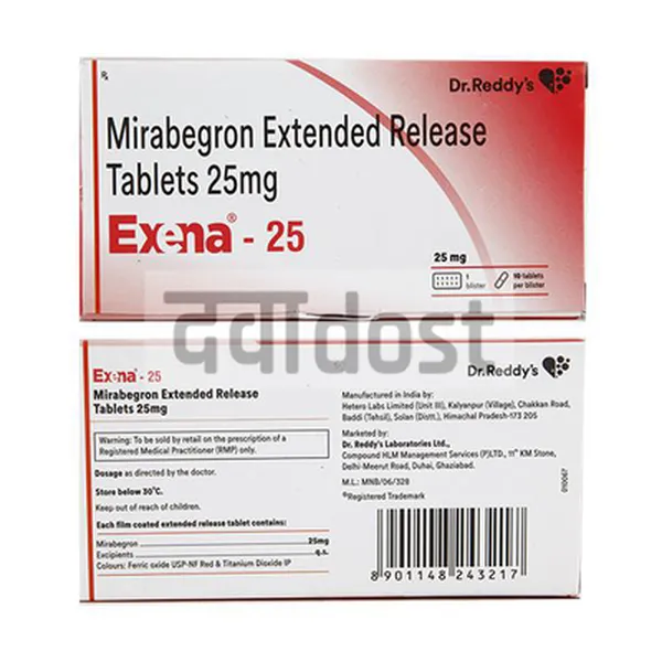 Exena 25mg Tablet ER