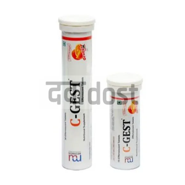 C GEST 1GM TABLET SUGAR FREE ORANGE FLAVOUR 15S