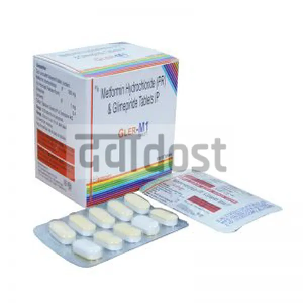 Gler M 1mg/500mg Tablet SR