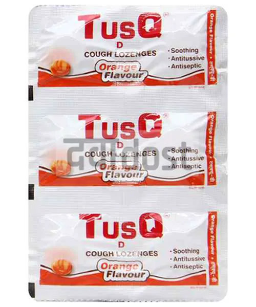Tusq D 0.6mg/5mg Lozenges Ginger 6s