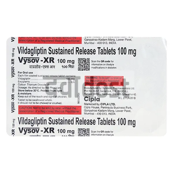 Vysov 100mg Tablet XR  15s