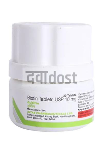 Zubitin 10mg Tablet 30s