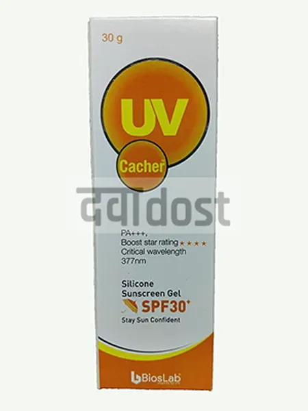 UV Cacher PA+++ Silicon Sunscreen Gel SPF 30+ 30gm