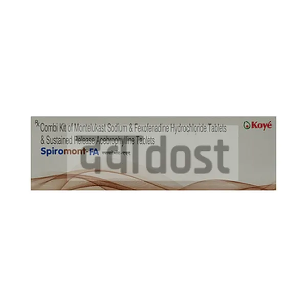 Spiromont FA 10mg/120mg/200mgTablet SR