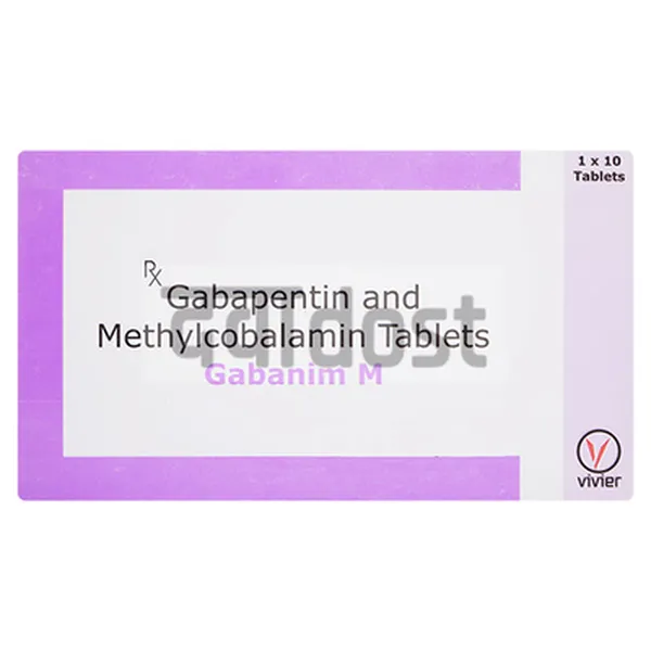 GABAVENT M 500MCG/100MG TABLET 10S
