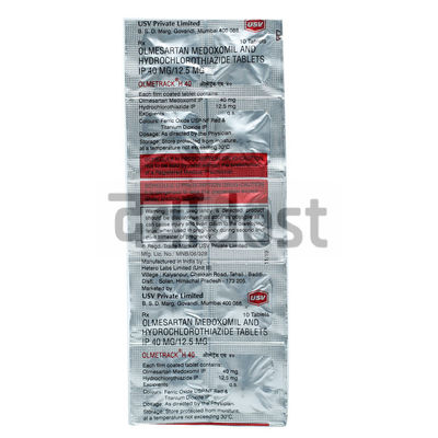 Olmetrack H 12.5mg/40mg Tablet