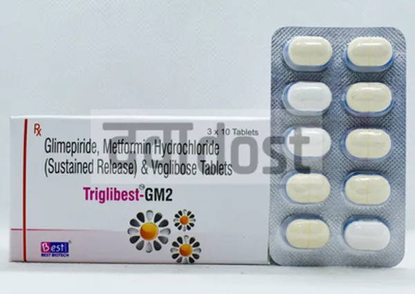 Triglibest GM 2mg/500mg/0.3mg Tablet SR