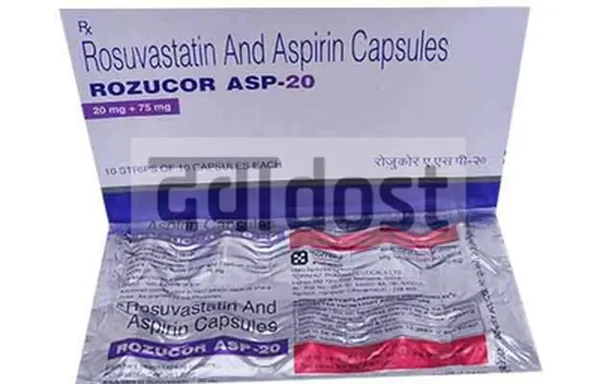 Rozucor ASP 20mg/75mg Capsule