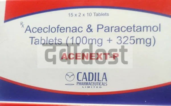 Acenext P 100mg/325mg Tablet