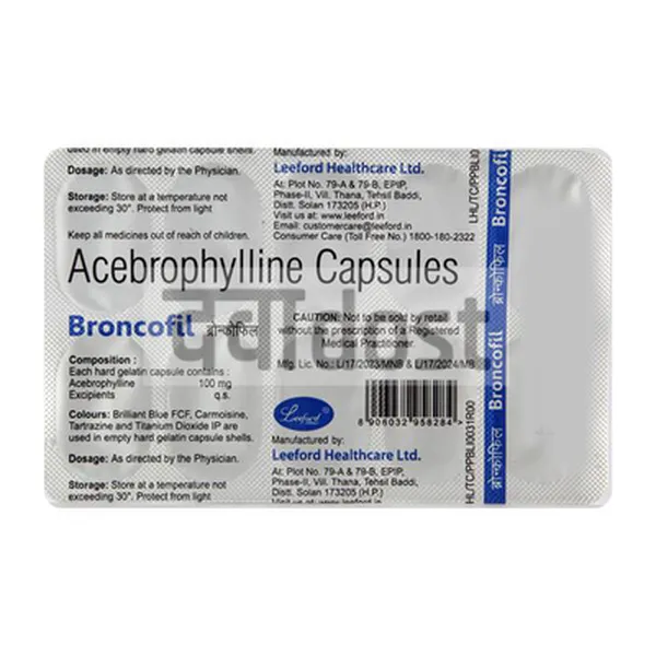 Broncofil 100mg Capsule 10S