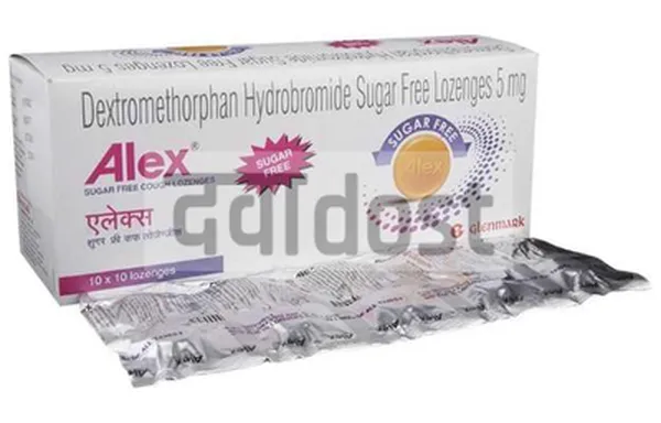 Alex 5mg Cough Lozenges Sugar Free 10s