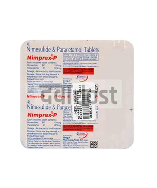 Nimprex P 100mg/325mg Tablet 15s