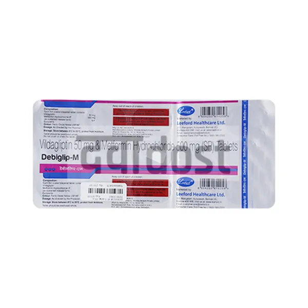 Debiglip M 500mg/50mg Tablet 15s