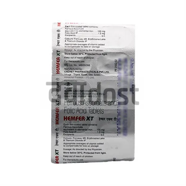 Hemfer XT 100mg/1.5mg Tablet 10s