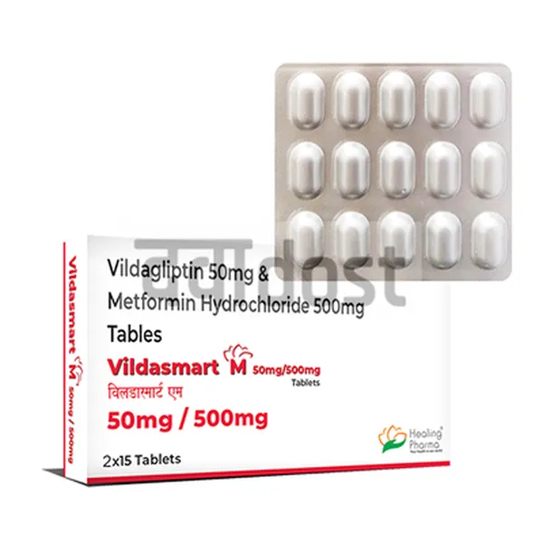 VILDASMART M 500/50MG TABLET 15s