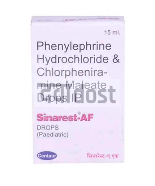 Sinarest AF 1mg/2.5mg Drops 15ml