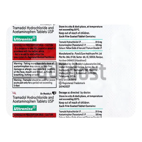 Ultranise 325mg/37.5mg Tablet 10s