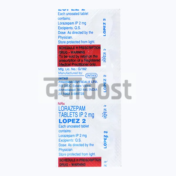 Lopax 2mg Tablet 10s