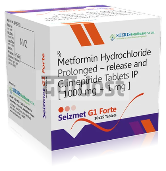 Seizmet G1 1mg/1000mg Forte Tablet 15s