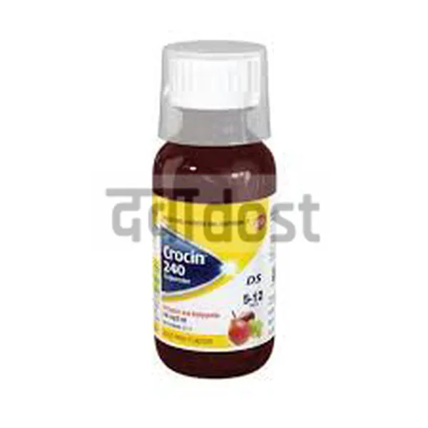Crocin 240mg DS Suspension Mixed Fruit 100ml