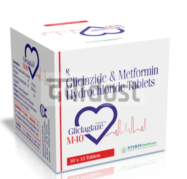 Gliclaglaze M 40mg/500mg Tablet 15s