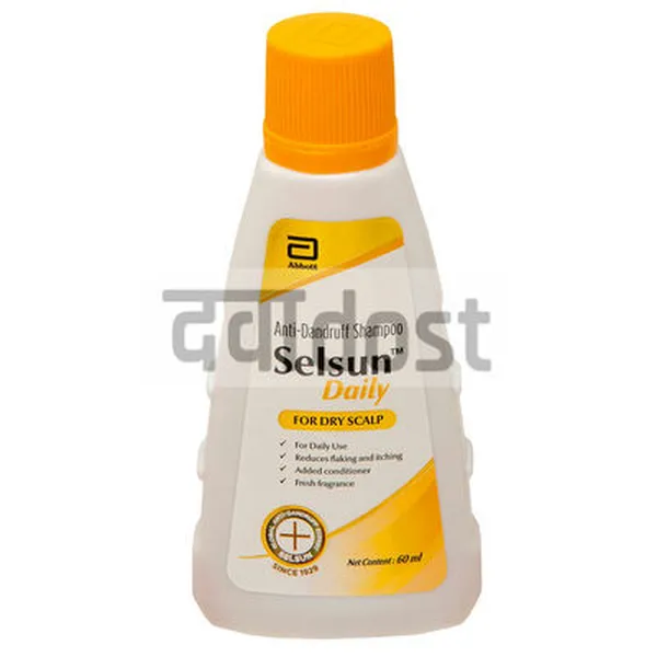 Selsun Daily Anti Dandruff Shampoo for Dry Scalp 60ml