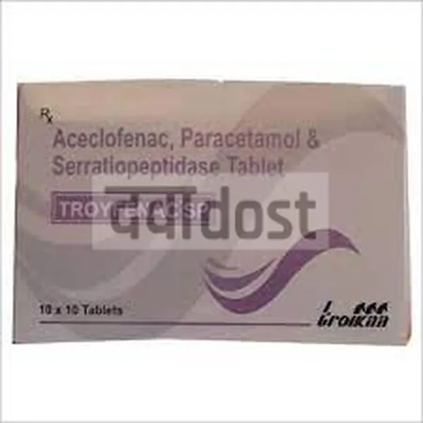 Troyfenac SP 100mg/325mg/10mg Tablet 10s