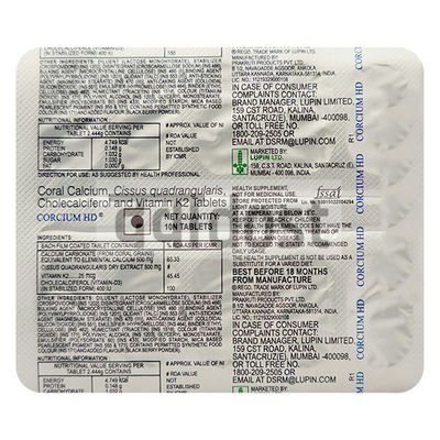 Corcium HD Tablet 10s